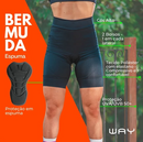Bermuda Ciclista Feminina Confort Pro – Forro em Espuma | Proteção UV 50+ | 2 Bolsos Laterais