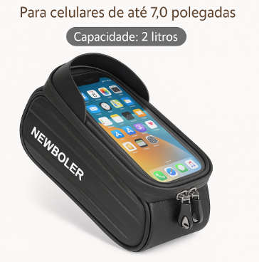 Bolsa para Bicicleta MTB com Suporte para Celular Touch e Impermeável
