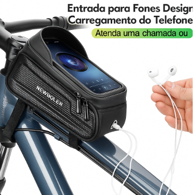 Bolsa para Bicicleta MTB com Suporte para Celular Touch e Impermeável