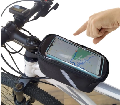 Bolsa para Bike Porta Celular MTB – Toque Sensível, Resistente à Água e Fácil Instalação
