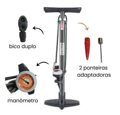 Bomba De Encher Pneu para Bicicleta