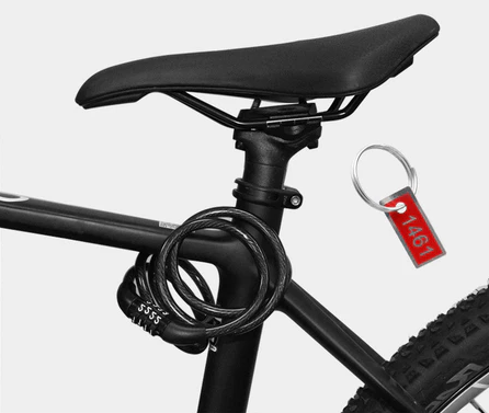 Cadeado Bicicleta com Senha – Trava Segurança Bike 80cm Cabo de Aço