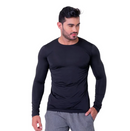 Camisa UV Masculina Manga Longa Segunda Pele Térmica Proteção Solar 50+ Esportes Outdoor