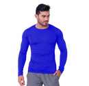 Camisa UV Masculina Manga Longa Segunda Pele Térmica Proteção Solar 50+ Esportes Outdoor