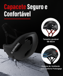 Capacete de Bicicleta Inteligente com Seta e Display Personalizavel