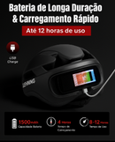 Capacete de Bicicleta Inteligente com Seta e Display Personalizavel