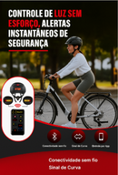Capacete de Bicicleta Inteligente com Seta e Display Personalizavel
