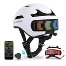 Capacete de Bicicleta Inteligente com Seta e Display Personalizavel
