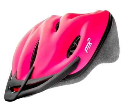 Capacete para Bike PTK Unissex – Leve, Ventilado e com Viseira Ajustável