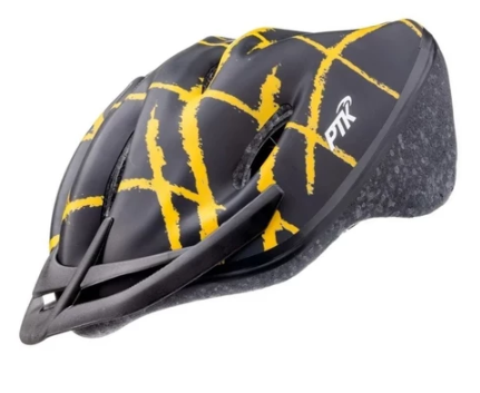 Capacete para Bike PTK Unissex – Leve, Ventilado e com Viseira Ajustável