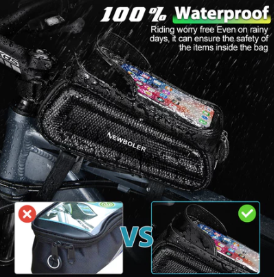 Bolsa Frontal para Bicicleta, A prova D'água