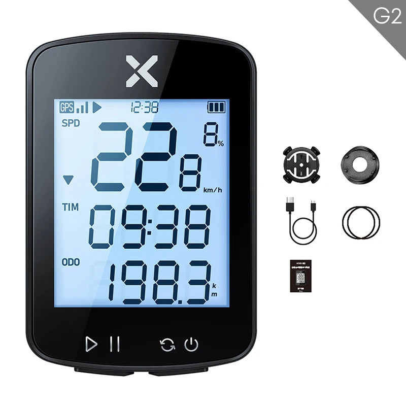 Ciclocomputador XOSS G2 / G2+ GPS Ciclismo Rastreador Odômetro
