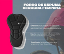 Conjunto Ciclista Feminino Way Fresh – Camisa UV+ e Bermuda com Espuma Densidade 70