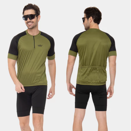 Conjunto Ciclismo Masculino Roupa Ciclismo Masculino, Roupa Ciclismo Way Fresh – Camisa UV + Bermuda com Forro em Espuma