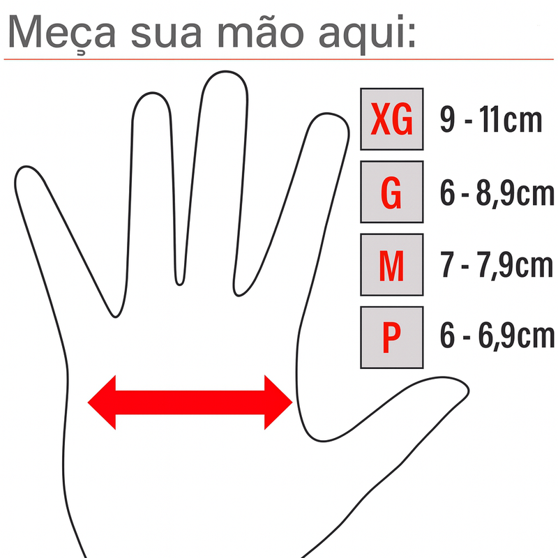 Luva para Ciclista com Gel Anti Impacto