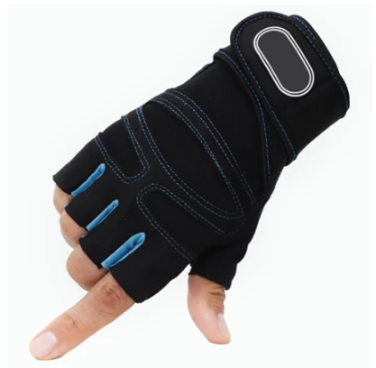 Luva Unissex para Ciclista com Reforço Anti-impacto e Munhequeira Ajustável