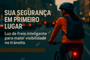 Luz de Freio Bicicleta à Prova d'Água USB Recarregável LED