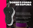 Macaquinho Ciclismo Feminino Forro Espuma Confortável com Bolsos e Proteção UV – Zero Transparência