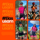 Macaquinho Ciclismo Feminino Forro Espuma Confortável com Bolsos e Proteção UV – Zero Transparência