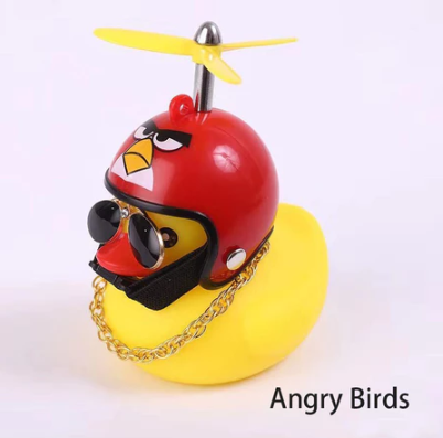 Peça Decoração De Carro De Pato Amarelo – Capacete Fofo E Acessório De Bicicleta , Brinquedo De Banho Para Diversão