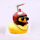 Patinho Amarelo Peça Decoração De Carro De Pato Amarelo – Capacete Fofo E Acessório De Bicicleta , Brinquedo De Banho Para Diversão