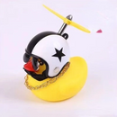 Patinho Amarelo Peça Decoração De Carro De Pato Amarelo – Capacete Fofo E Acessório De Bicicleta , Brinquedo De Banho Para Diversão