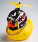 Patinho Amarelo Peça Decoração De Carro De Pato Amarelo – Capacete Fofo E Acessório De Bicicleta , Brinquedo De Banho Para Diversão