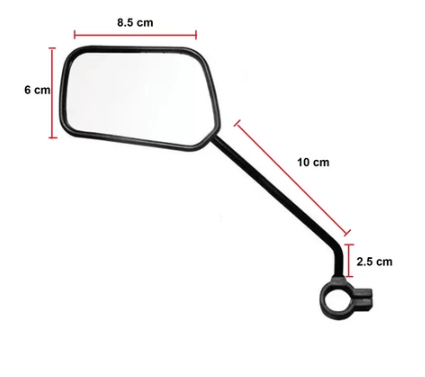 Par Retrovisor Bike Espelho Longo Bicicleta Guidão Mtb Speed