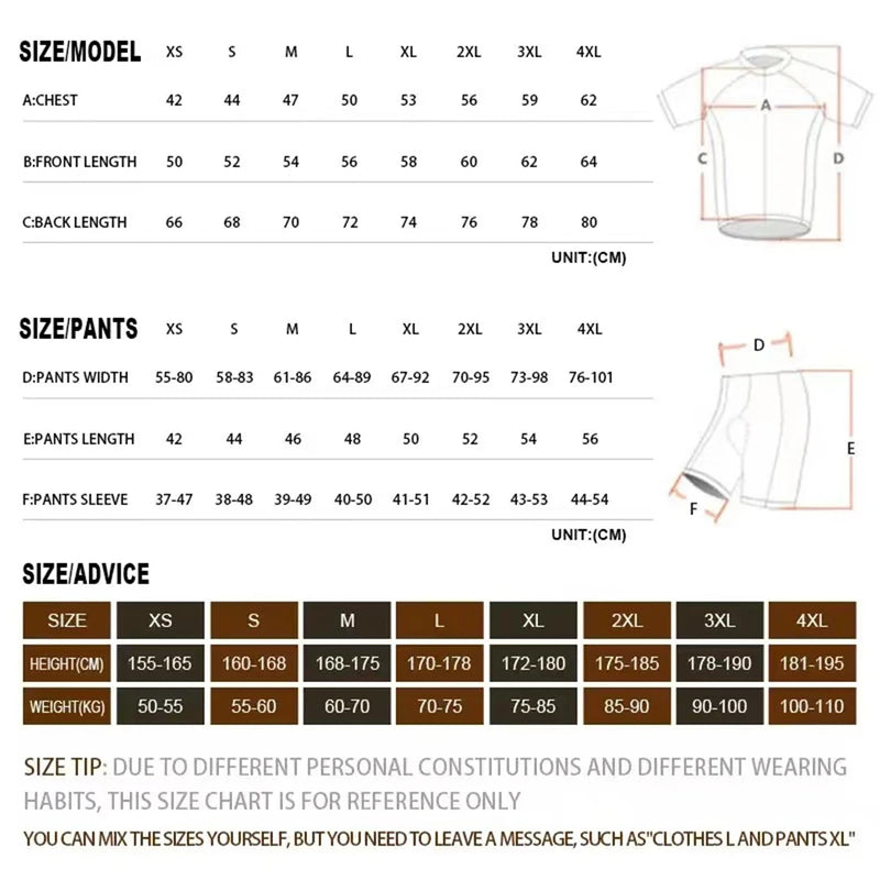Youth Bike Shirts Men Summer Short Sleeve Cycling Jersey Set MTB Maillot Ropa Ciclismo Bicycle Wear Breathable Cycling Clothing