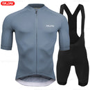 Youth Bike Shirts Men Summer Short Sleeve Cycling Jersey Set MTB Maillot Ropa Ciclismo Bicycle Wear Breathable Cycling Clothing