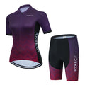 RXKECF Pro 2023 Woman Short Sleeve Cycling Jersey Set Sports Outfit Bike Clothing Kit Mtb Maillot Cyclist Bicycle Clothes