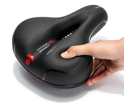 Assento De Bicicleta Banco Selim Super Confortável Selim Largo Bicicleta C/sinalizador adesivo Refletivo