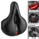 Assento De Bicicleta Banco Selim Super Confortável Selim Largo Bicicleta C/sinalizador adesivo Refletivo