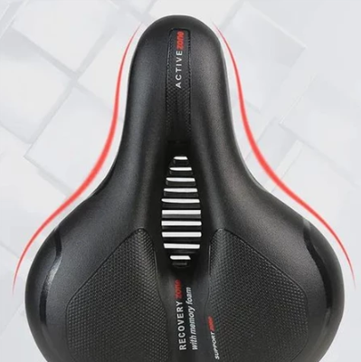 Assento De Bicicleta Banco Selim Super Confortável Selim Largo Bicicleta C/sinalizador adesivo Refletivo